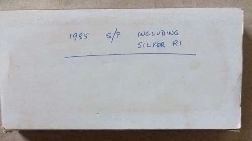 1985 short proof incl silver R1....as per photos