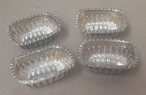 Sterling silver dishes of unusually small size