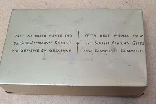 1943 Christmas tin of toffee, now empty