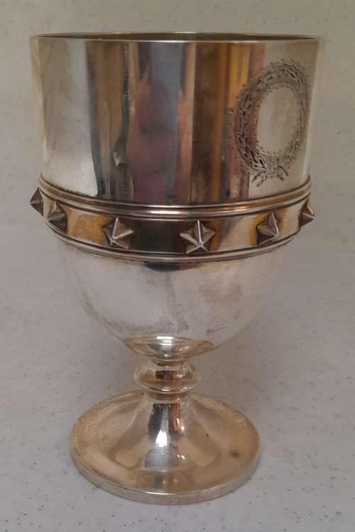 1867 Sterling silver toasting chalice