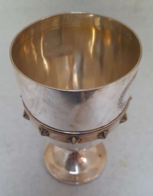 1867 Sterling silver toasting chalice