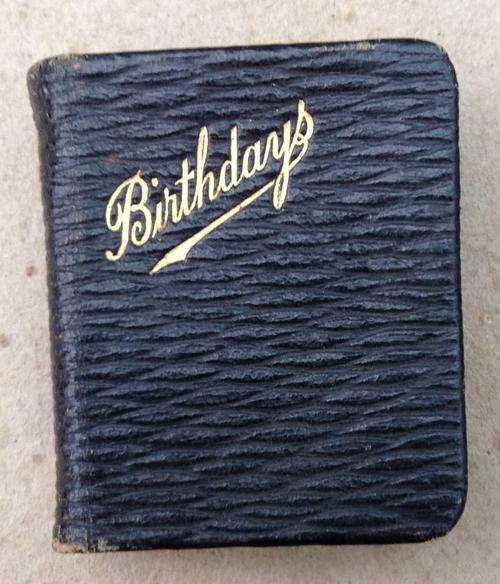 Birthday Book, really small in good condition