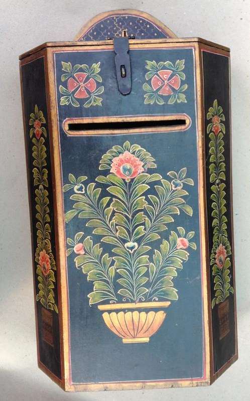 Letter Box, decorated with Folk Art......typical North European