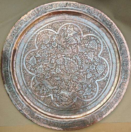 Persian Tray.....765 mm diameter.....with applied loop for hanging display