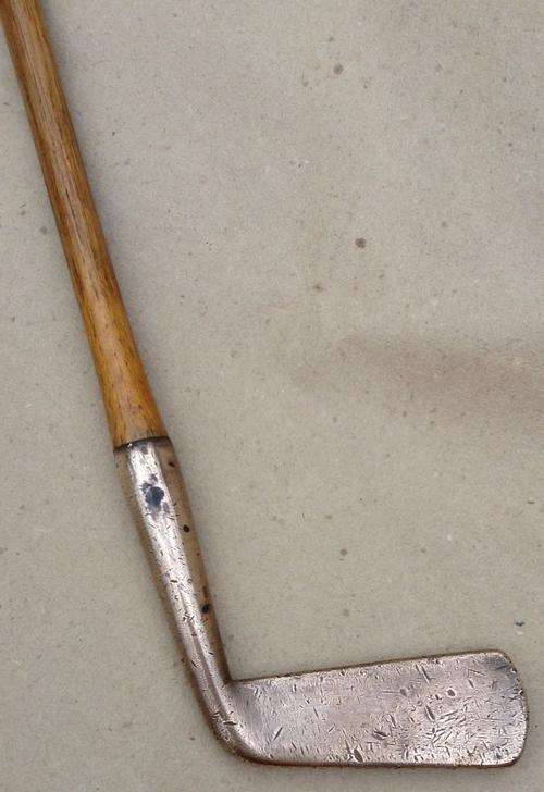 Hickory Shaft Putter.....brass.....both left or right handed