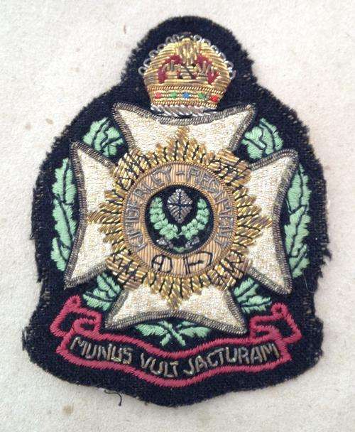 Kimberley Regiment.....Metallic Thread Blazer Pocket Badge
