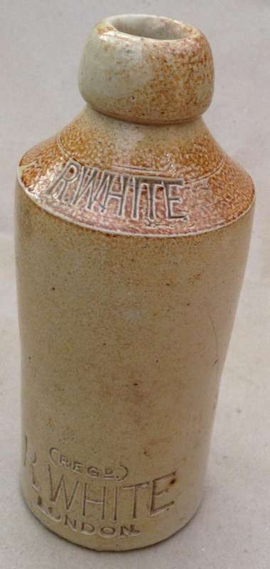 Stoneware Ginger Beer Bottle......R. White.