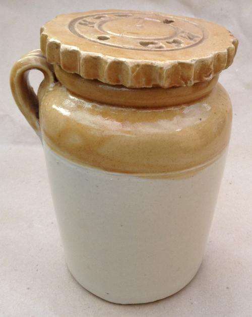 Stoneware 1 liter Jar with Srew-on lid.
