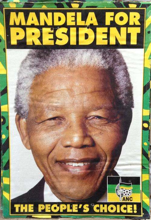 1994 Mandela Poster.....as used for the Election.....not a reprint....packed flat.....postage R48.00