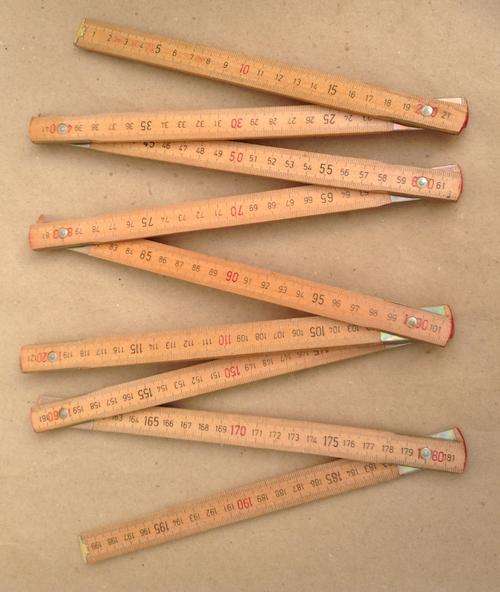 Wooden Folding Ruler...2 meter.....perfect, as new......postage R23.00