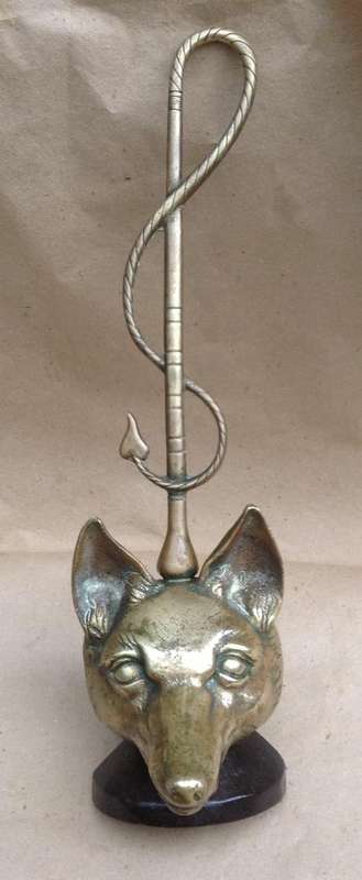Fox Mask & Whip circa 1920's Peerage doorstop.... Postage R60.00