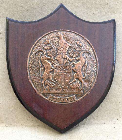 Rhodesiana.....Coat of Arms on Wooden Shield......Postage R26.00