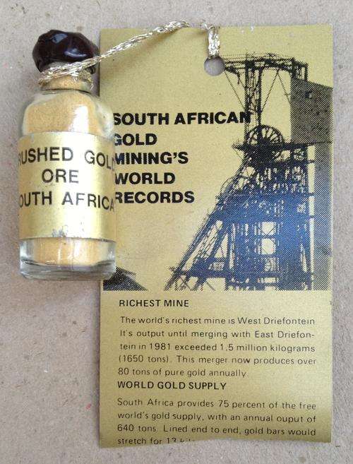 West Driefontein's or maybe another mine's Crushed Gold Ore...