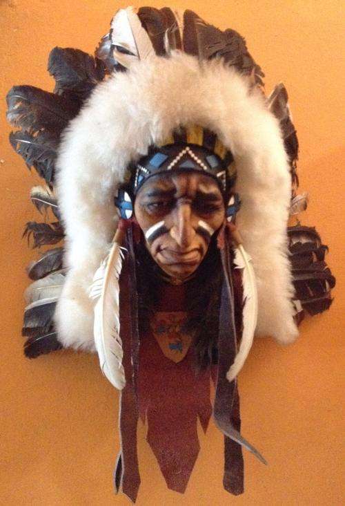 Native American Indian wall mounted display 380mm