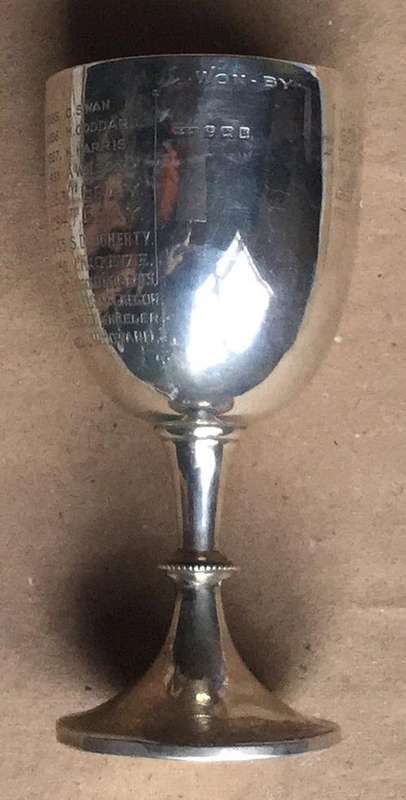 Tennis Championship Trophy for Boys.....Lions River Junior Tennis .....125 grams 160 mm height