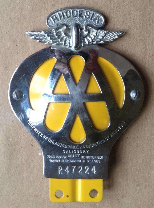 Rhodesia AA badge.....as new condition