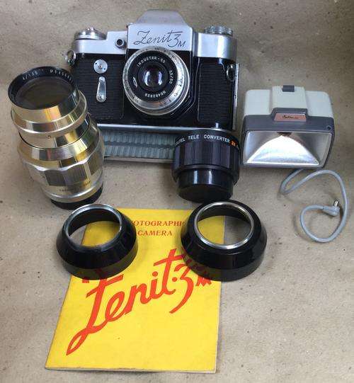 Zenit 3m....old Soviet between 1962-70....with accessories as shown
