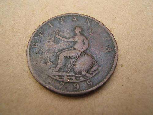 1799 George III halfpenny