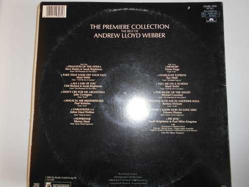 Andrew Lloyd Webber Premiere Collection Vinyl LP