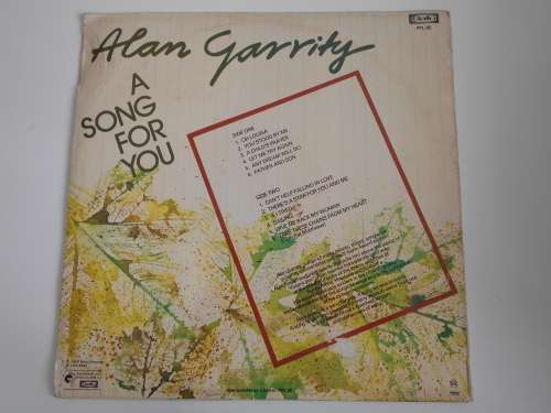 Alan Garrity - A Song For You Vinyl LP Rare SA