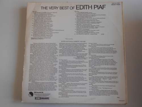 Edith Piaf - Very Best of Vinyl LP
