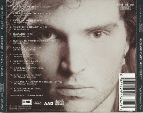 Richard Marx - Rush Street CD