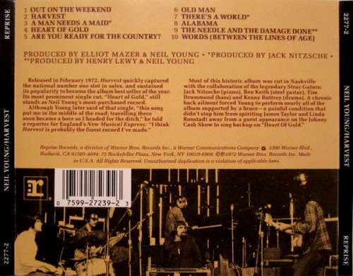 Neil Young - Harvest CD