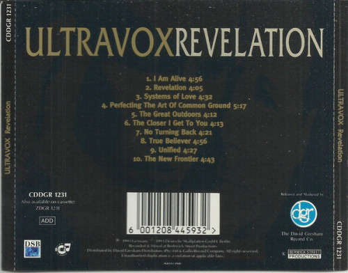 Ultravox - Revelation CD