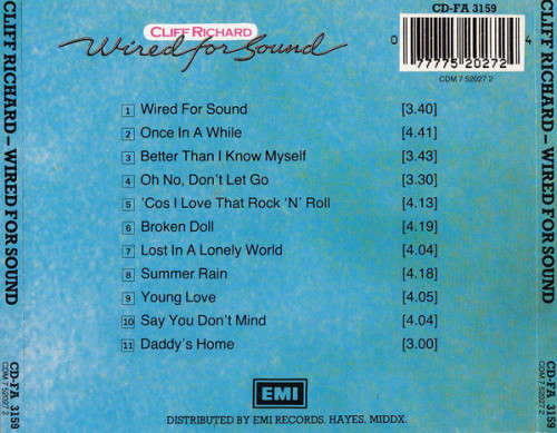 Cliff Richard - Wired For Sound CD