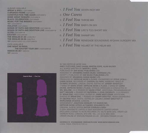 Depeche Mode - I Feel You Import Maxi CD Single