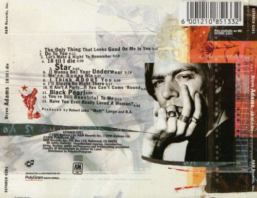 Bryan Adams - 18 Til I Die CD