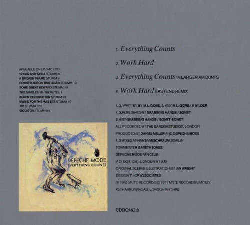 Depeche Mode - Everything Counts Maxi Single CD Import
