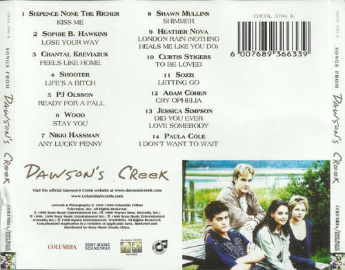 Various - Songs From Dawson`s Creek CD
