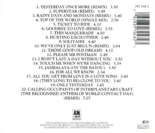 Carpenters - Their Greatest Hits CD Import