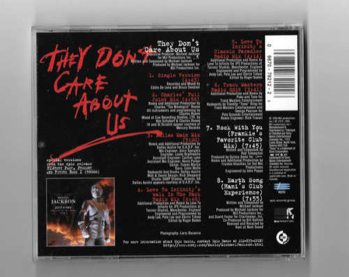 Michael Jackson - They Don`t Care About Us CD Import