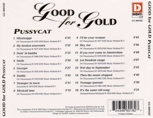Pussycat - Good For Gold CD Import