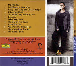 Sting - Symphonicities Sealed Import