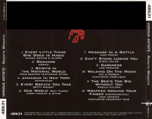 Various - Reggatta Mondatta (A Reggae Tribute To the Police) CD