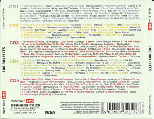 Various - 100 80s Hits 5x CD Set