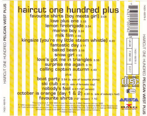 Haircut One Hundred - Pelican West Plus CD Import