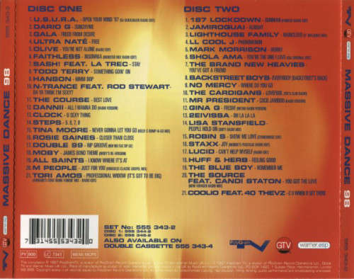 Various - Massive Dance: 98 Import Double CD