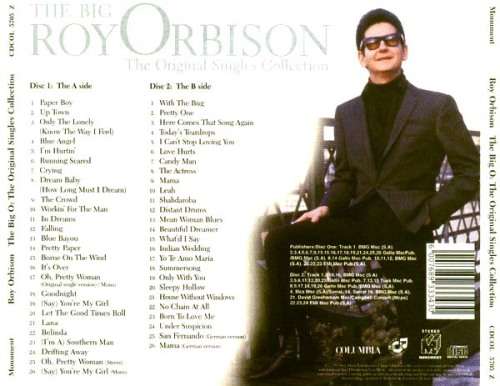 Roy Orbison - Big O: Original Singles Collection Double CD
