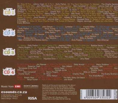 100 Country Hits - Various 4x CD