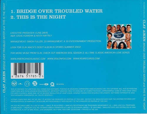 Clay Aiken - Bridge Over Troubled Water / This Is the Night Maxi CD