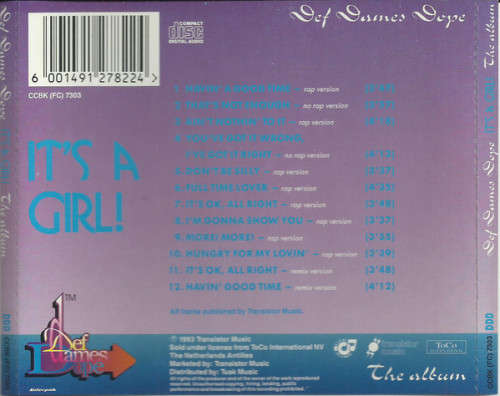 Def Dames Dope - It's a Girl! - The Album CD