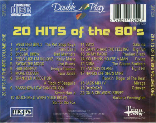 20 Hits Of The 80`s - Various CD