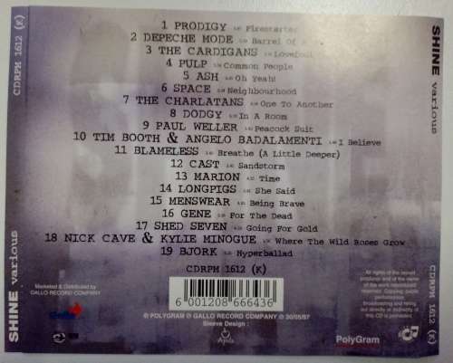 Shine - 19 Indie Hits CD