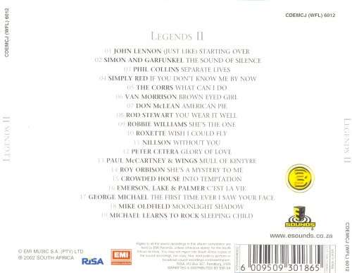 Legends II - Various CD