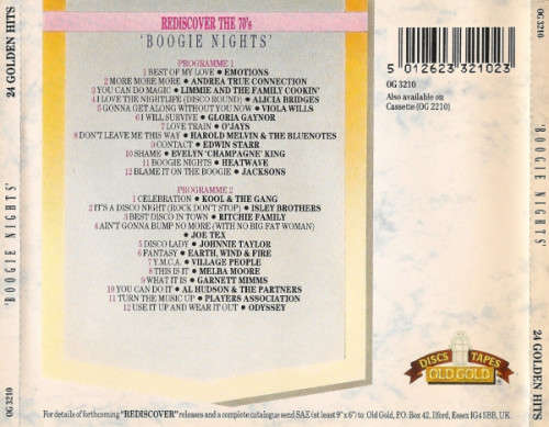 Rediscover The 70`s: 1973-1980 - Boogie Nights - Various - Double CD Import