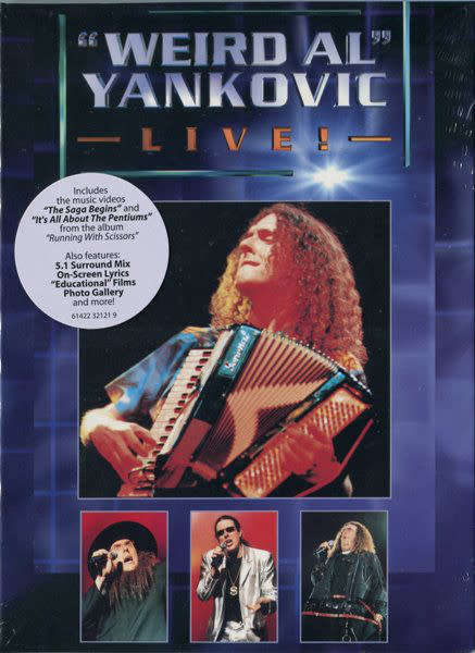 `Weird Al` Yankovic - Live! DVD Sealed Import